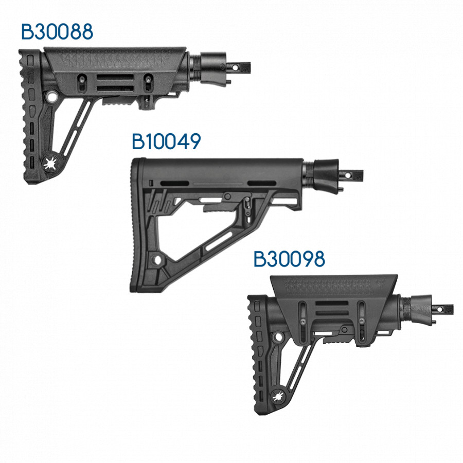 (image for) EK Archery Butt Stock with Buffer Tube for Revo 7, Siege, R9/RX/Adder