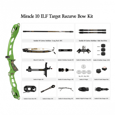 (Bild für) Sanlida Mircale 10 Premium Recurve Target Package RH 68" 32lbs *EINZELSTÜCK*