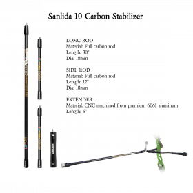 (Bild für) Sanlida Mircale 10 Premium Recurve Target Package RH 68" 32lbs *EINZELSTÜCK*