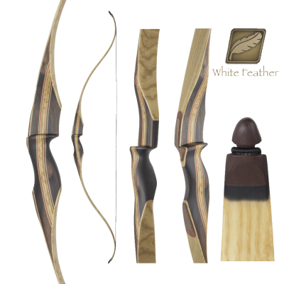 (image for) White Feather Cardinal Clear One Piece Hunting Recurve 60"