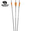 (Bild für) Penthalon Slim Line Black Carbon Fertigpfeil (mit Naturfedern)
