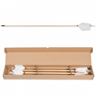 (Bild für) Buck Trail Flu-Flu Holzpfeil Fichte (6er Pack)