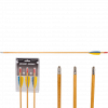 (Bild für) EK Archery Holzpfeil mit Naturfedern (3er Pack)