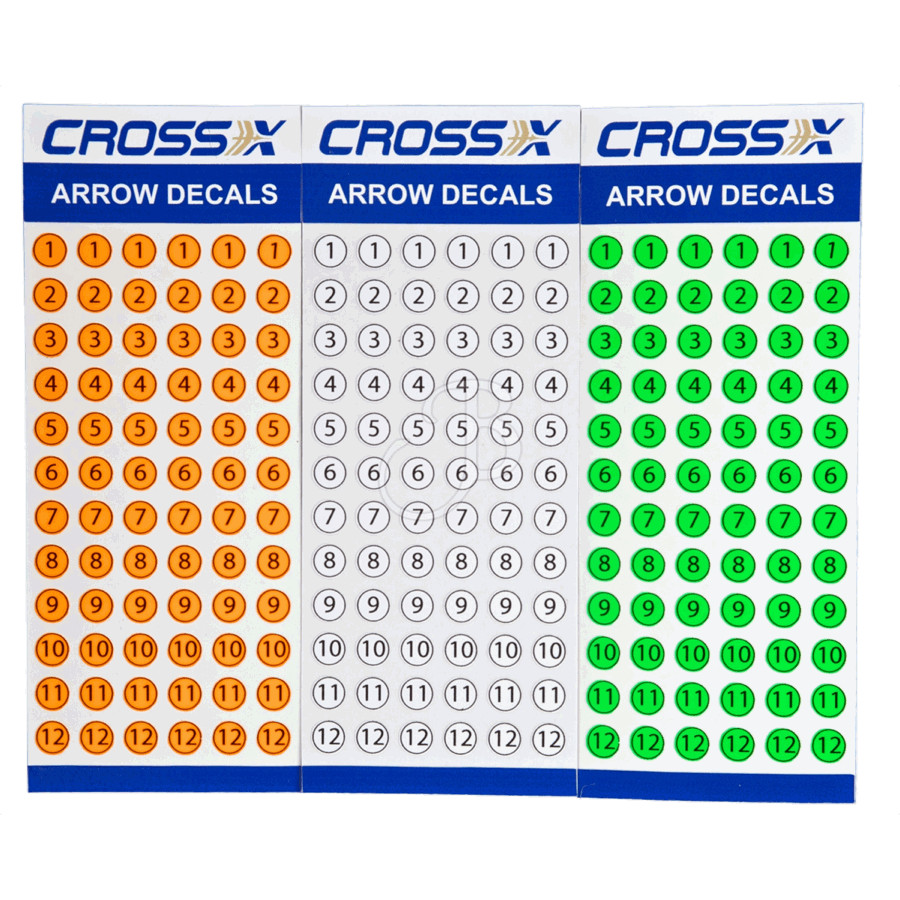 (Bild für) Cross-X Nummern-Aufkleber für Pfeile