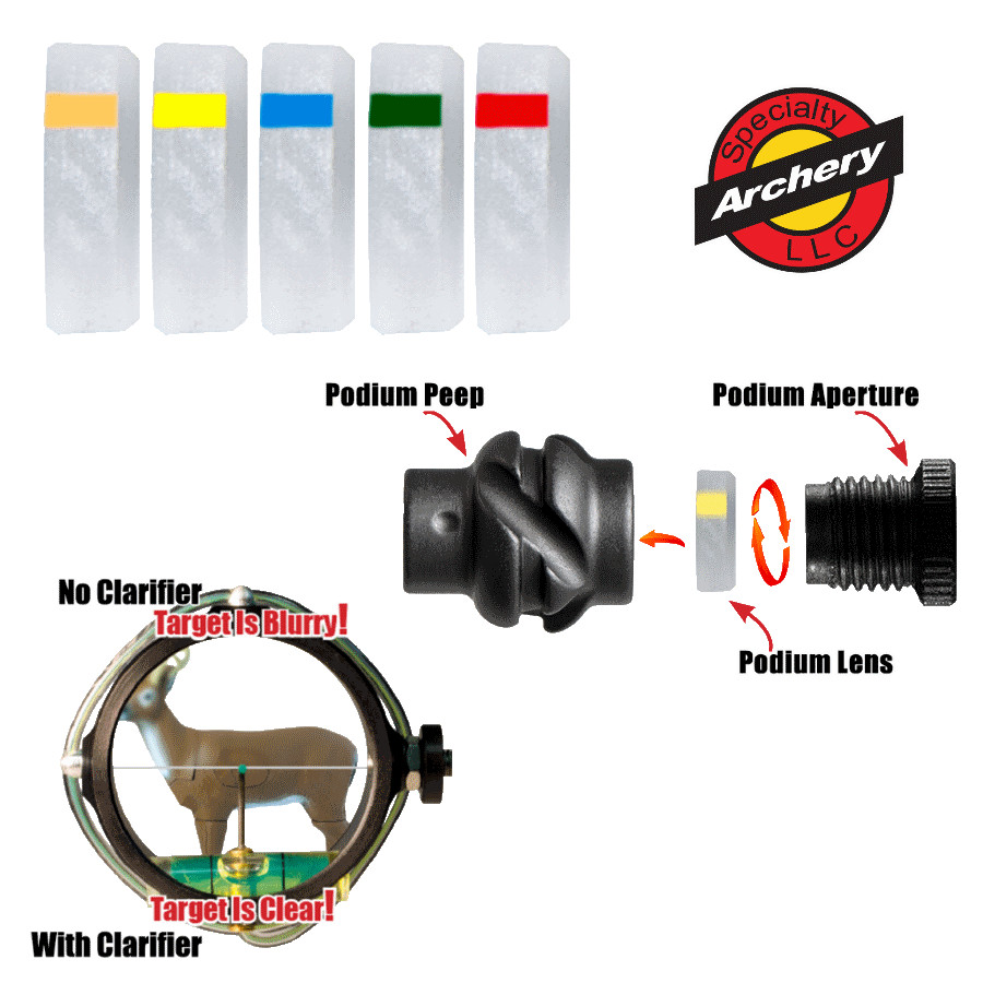 Specialty Archery Podium Clarifier Linse (Bild für) Specialty Archery Podium Clarifier Linse