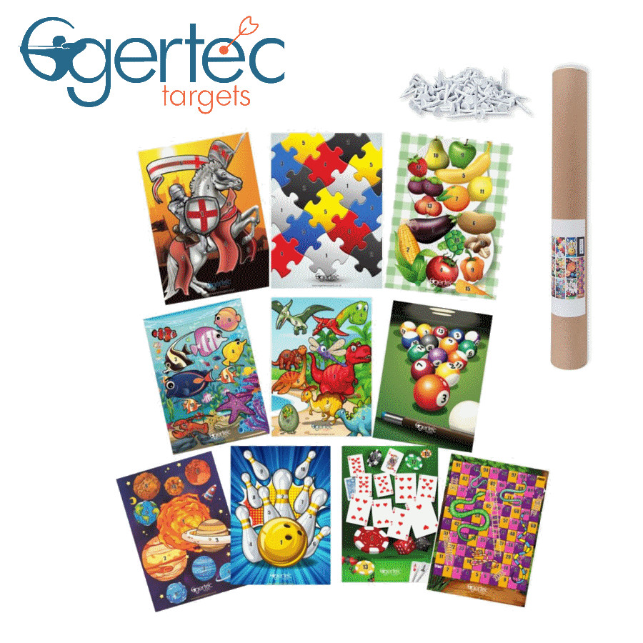 (image for) Egertec Fun Target Faces (set of 10) incl. 50 Face Pins