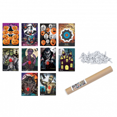 (image for) Egertec Halloween Target Faces (set of 10) incl. 50 Face Pins