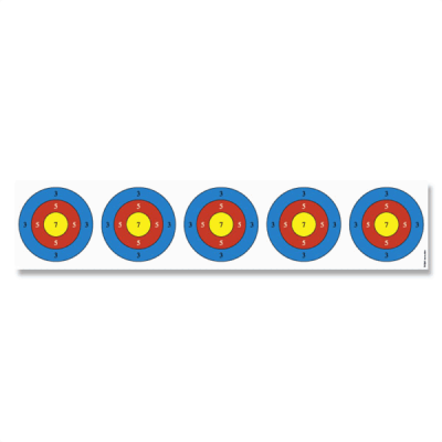 (image for) Krüger Blowpipe Target Face with 5 Bulls-eyes
