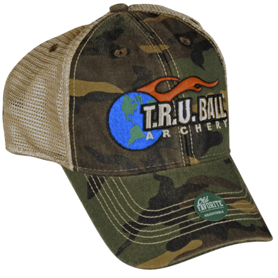 (image for) T.R.U. Ball Cap Mesh Woodland Camo