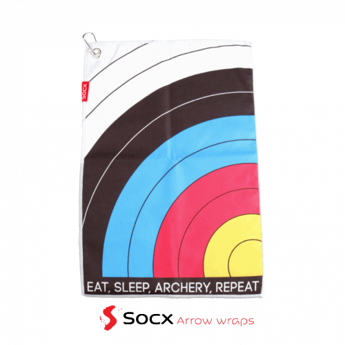 Socx Towel Micro Fibre "Eat Sleep Archery Repeat" Target