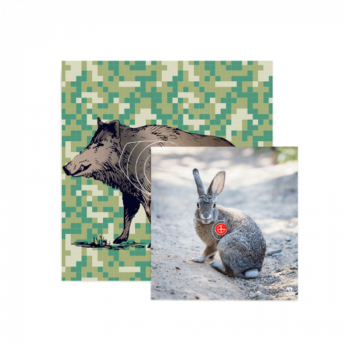 Bearpaw Animal Target Face Rabbit, Wild Boar or Deer