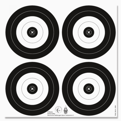 Krüger IFAA Feld-Auflage 20cm 4-Spot *verstärkt*