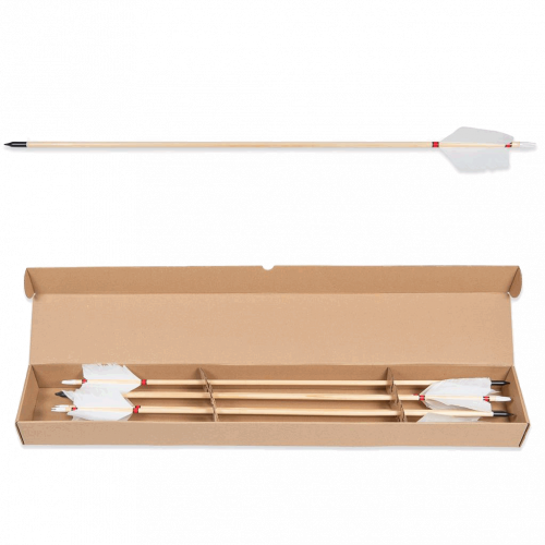 Buck Trail Flu-Flu Holzpfeil Fichte (6er Pack)